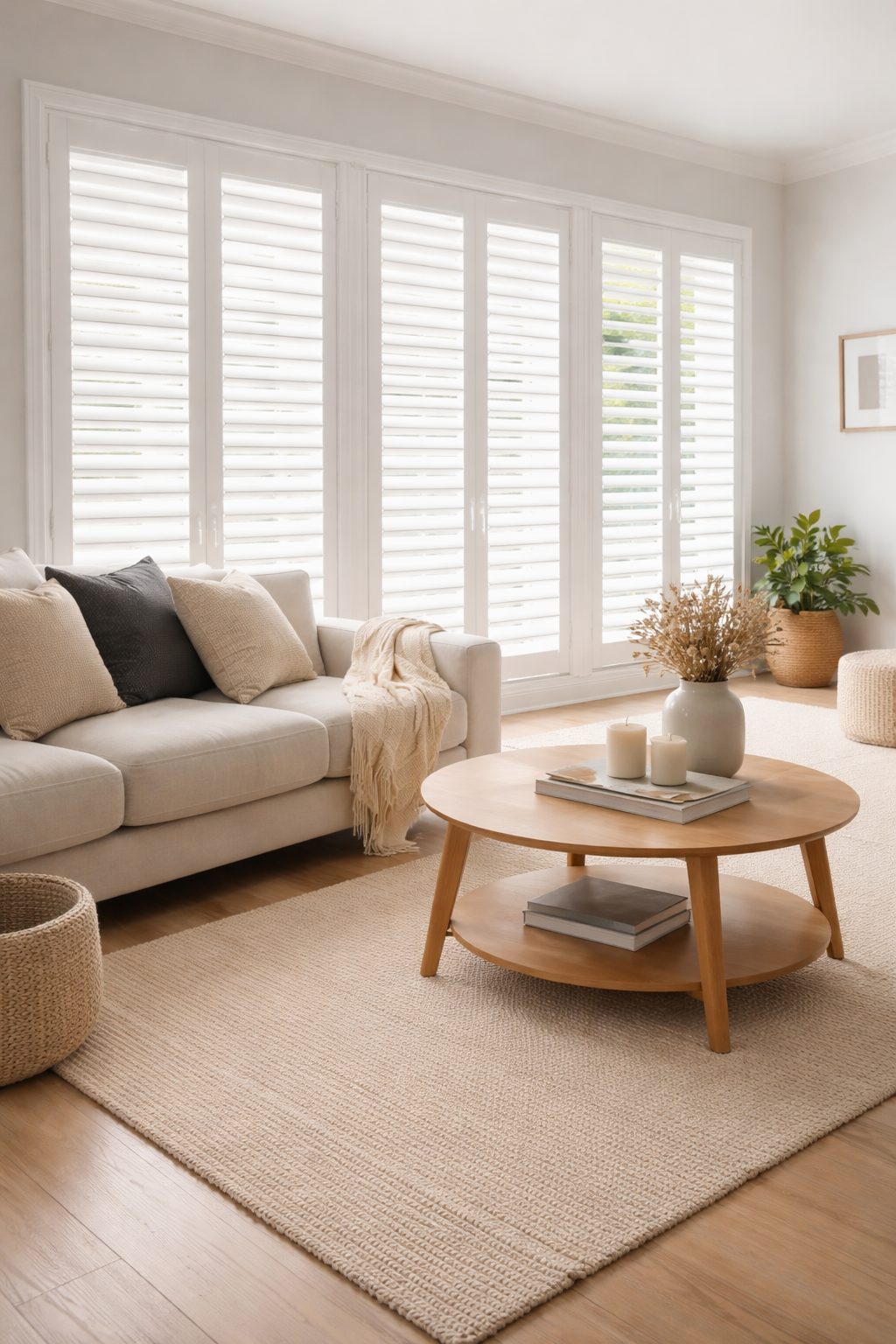 Full height plantation shutters Hampshire recent installation — free home survey